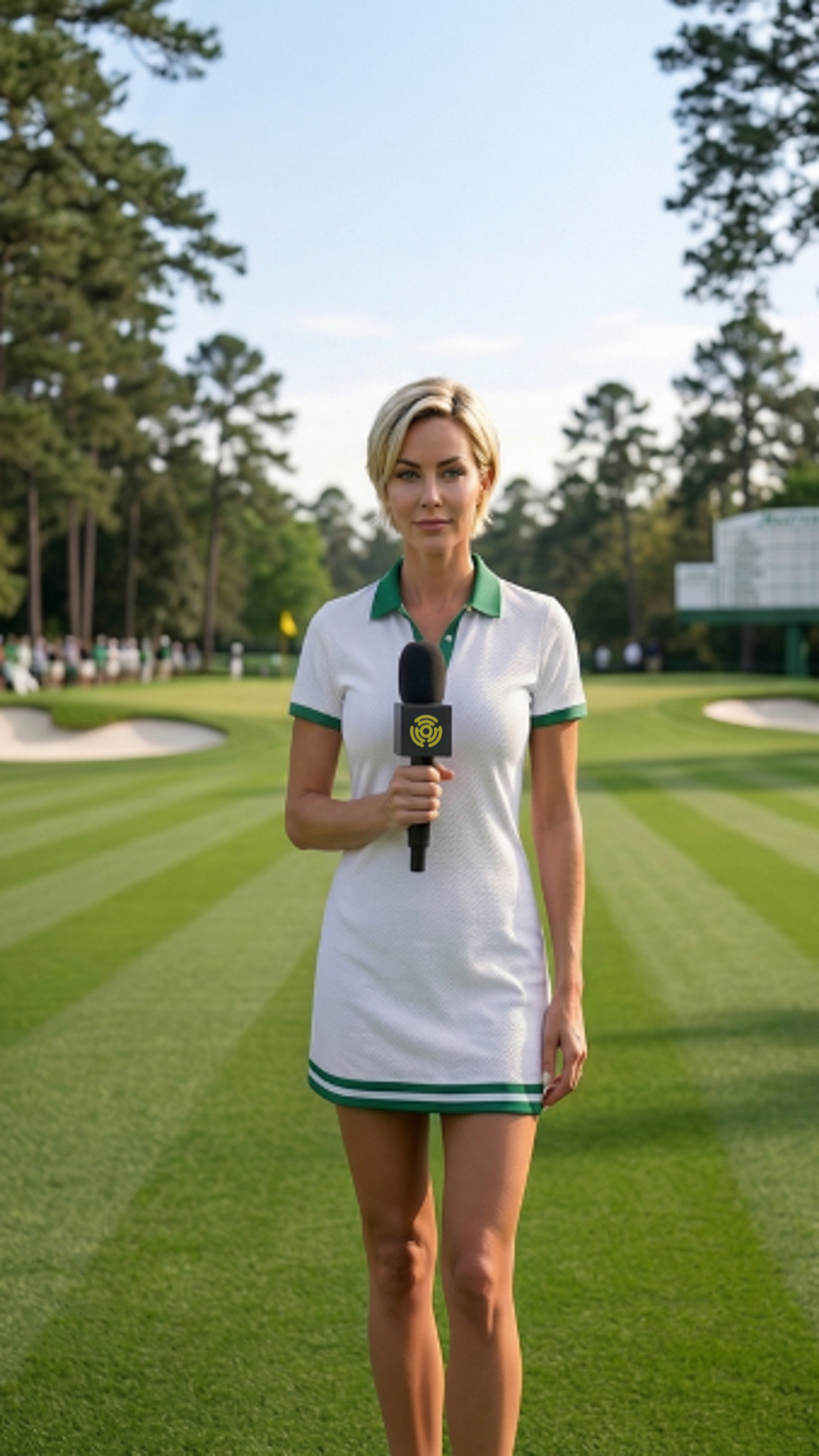 Deeanna Goff reporting on a championship parkland course